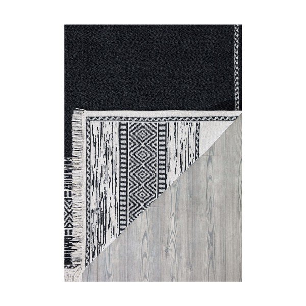 Črno-bela bombažna preproga Oyo home Duo, 120 x 180 cm-image-4