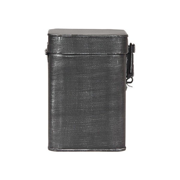 Črna kovinska škatla za shranjevanje LABEL51, višina 17 cm-image-3