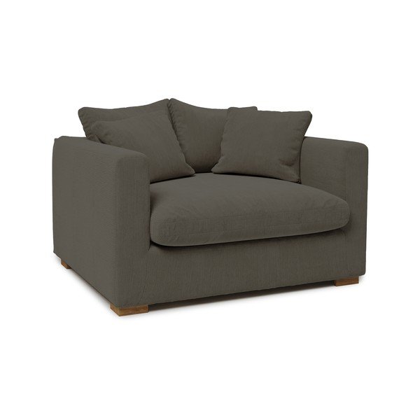 Temno siv žametni fotelj Comfy - Scandic-image-2