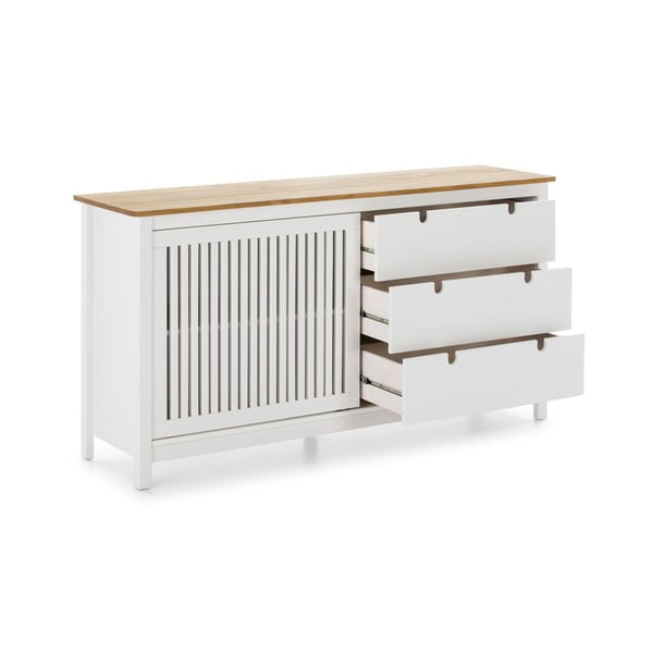 Bela lesena komoda Marckeric Bruna-image-4