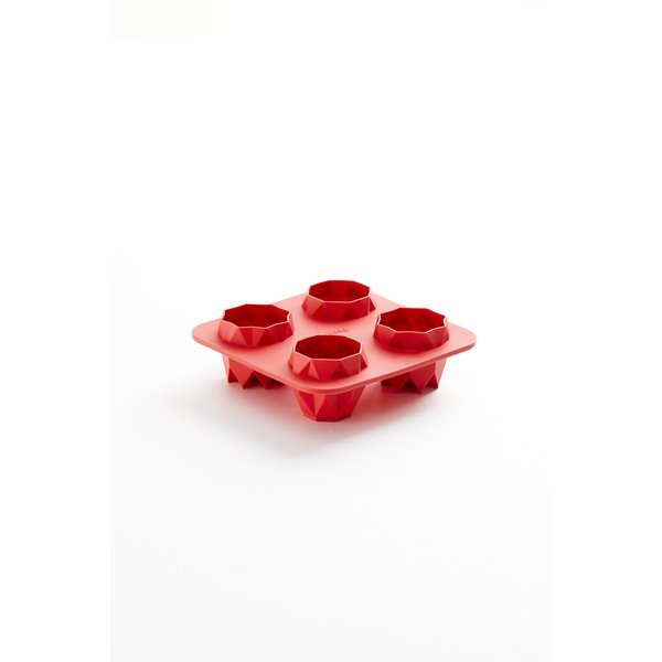 Rdeč silikonski model za peko Lékué Fortune Origami-image-1