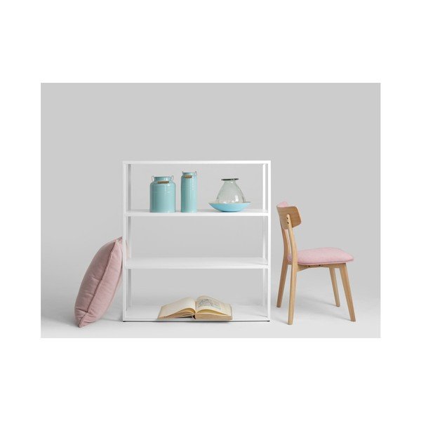 Bel knjižni regal CustomForm Hyller, višina 110 cm-image-2
