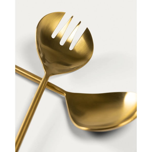 Pribor za solato 2 ks iz nerjavečega jekla Lite – Kave Home-image-1