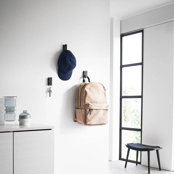 Črni kovinski stenski obešalniki v kompletu 3 ks Tower – YAMAZAKI-image-4