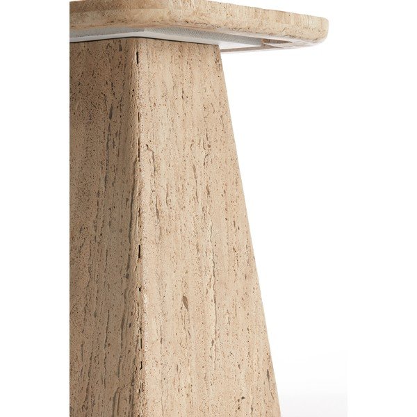 Stranska mizica s kamnito mizno ploščo 40x40 cm Kepami – Light & Living-image-3