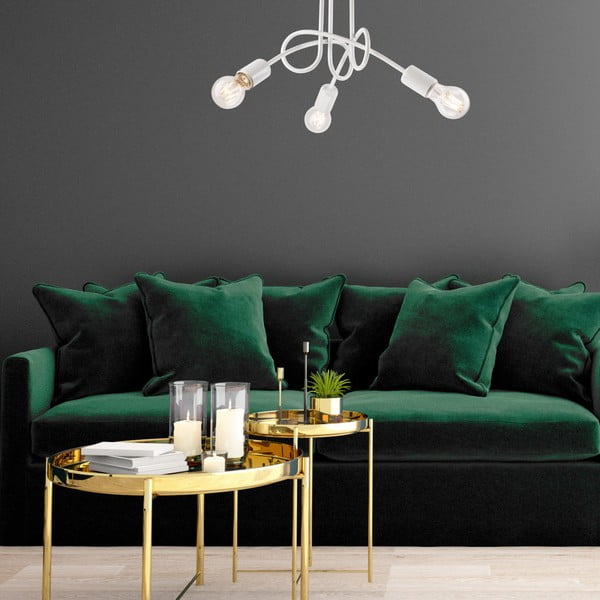 Bela stropna svetilka brez senčnika 36x36 cm Camilla – LAMKUR-image-3