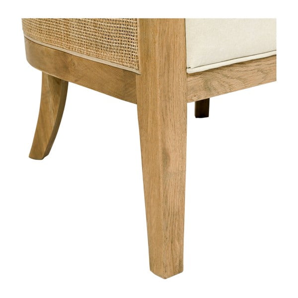 Kremno beli fotelj Laksoa - Côté Table-image-4