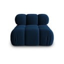 Modra žametna modularna sedežna garnitura (sredinski modul) Bellis – Micadoni Home