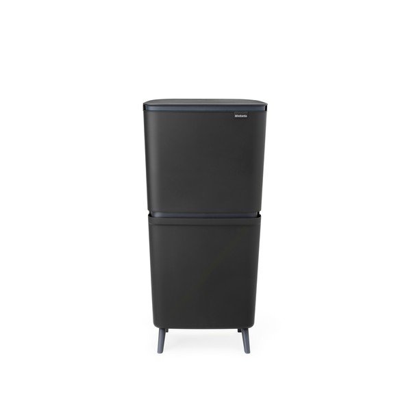 Temno siv plastičen koš za smeti 20+25 l za ločevanje odpadkov SortUp Recycle Hi – Brabantia-image-4