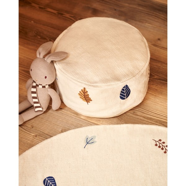 Kremno bel otroški tabure Yanil – Kave Home-image-3