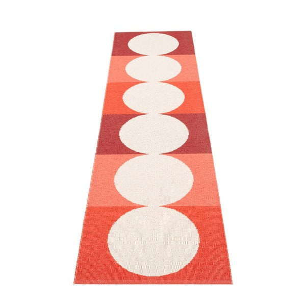 Rdeč/kremno bel zunanji in notranji tekač 70x280 cm Otto Berry – Pappelina-image-2