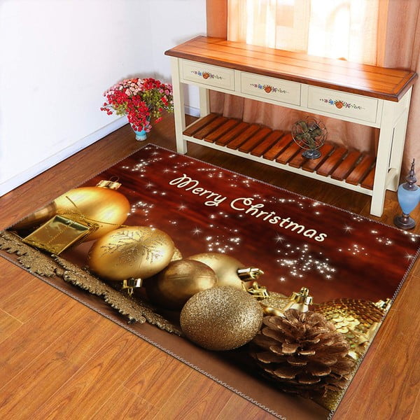 Koberec Vitaus Božično obdobje kroglice, 50 x 80 cm