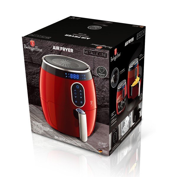 Rdeč cvrtnik na vroč zrak Burgundy Metallic Line – BerlingerHaus-image-3