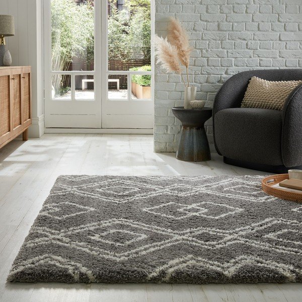 Siva preproga 120x170 cm Atlas Berber – Flair Rugs-image-1