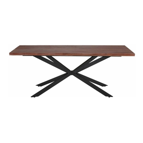 Jedilna miza s temno naravno obdelavo Støraa Adrian, 200 cm