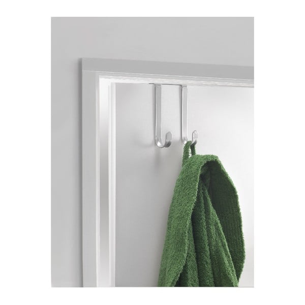 Obešalnik za vrata z 2 kaveljčkoma Metaltex, dolžina 14 cm-image-1