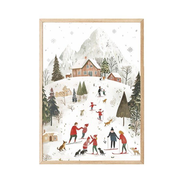 Tiskana slika z okvirjem 30x40 cm – Wallity