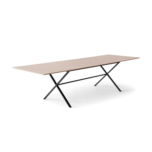Raztegljiva jedilna miza z dodatno ploščo in mizno ploščo v hrastovem dekorju 90x165 cm Meza – Hammel Furniture-image-1