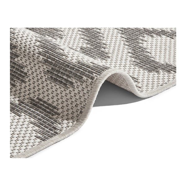 Sivo-krem zunanja preproga uporabo NORTHRUGS Isle, 70 x 200 cm-image-3