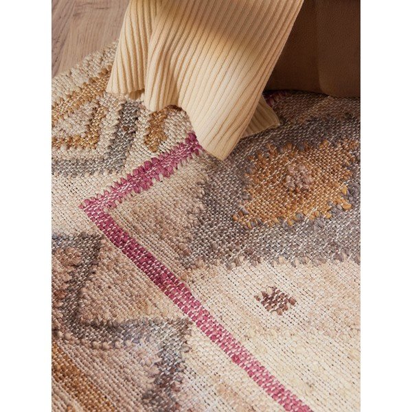 Kremno bel ročno tkan tekač iz jute 80x200 cm Roya Imani – Elle Decoration-image-4