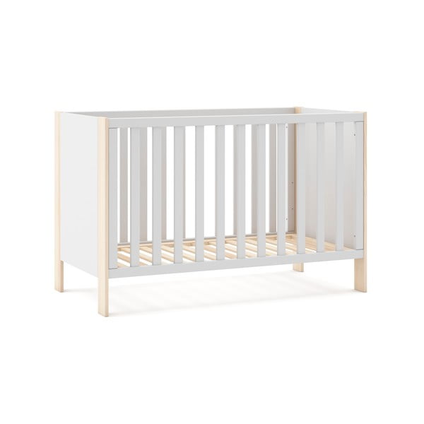 Bela/naravna otroška posteljica 60x120 cm Esteban – Marckeric-image-3