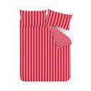 Rdeča/rožnata 3-delna posteljnina za zakonsko posteljo 200x200 cm Stripe Tease – Sassy B