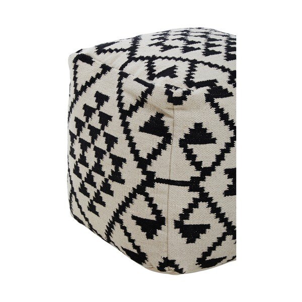 Črno-bel tabure Cefena – Premier Housewares-image-2