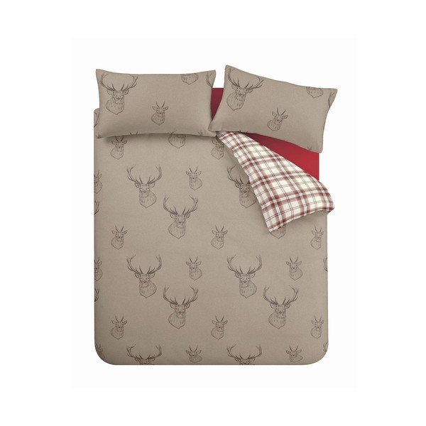 Bež posteljnina Catherine Lansfield Stag, 135 x 200 cm-image-2