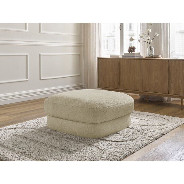 Bež tabure iz tkanine bouclé Leonore – Bobochic Paris-image-1