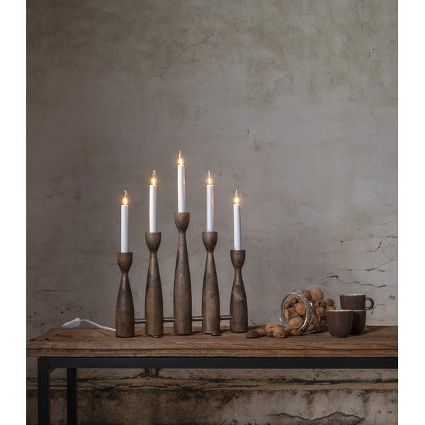 Božična svetlobna dekoracija z vtikačem v temni naravni barvi Midja 2.0 – Star Trading-image-2