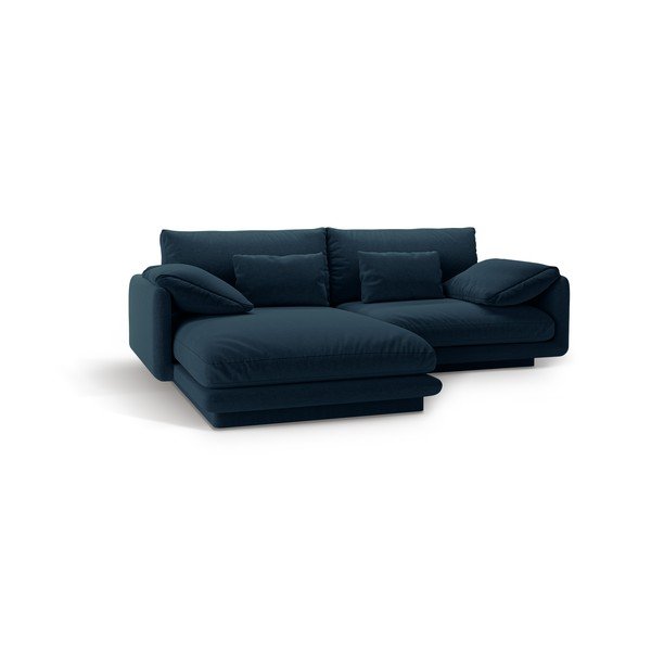 Temno modra kotna sedežna garnitura (levi kot) Torino – Micadoni Home-image-2