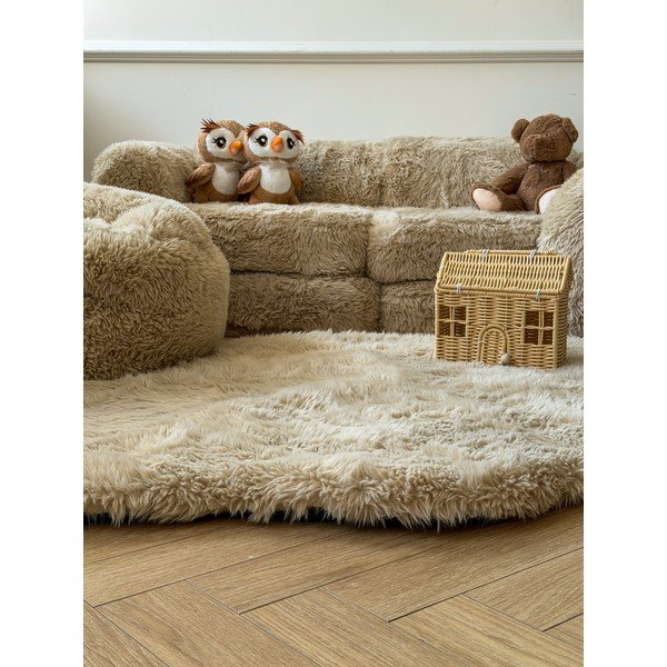 Otroški fotelj v svetli naravni barvi Mammoth – Meowbaby-image-1