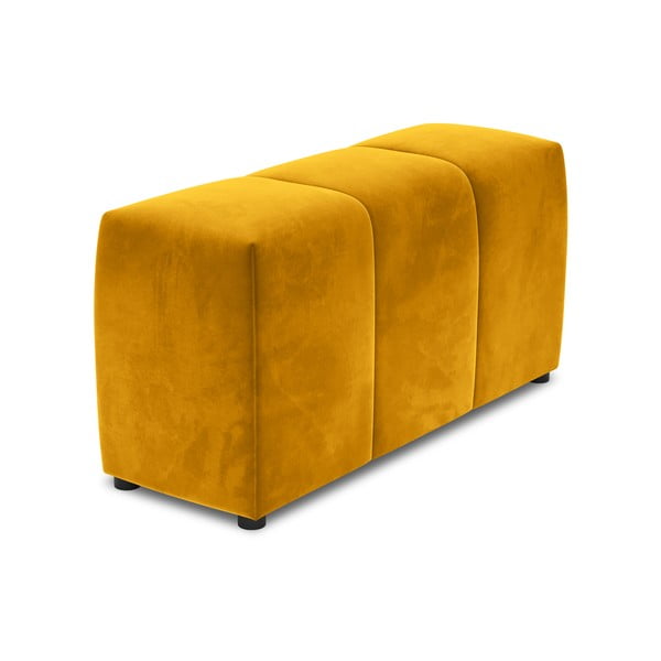 Rumeni žametni naslon za roke za modularni kavč Rome Velvet - Cosmopolitan Design 