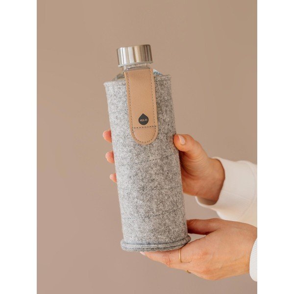 Steklenička iz borosilikatnega stekla z ovitkom iz filca Equa Mismatch Sand Sky, 750 ml-image-2