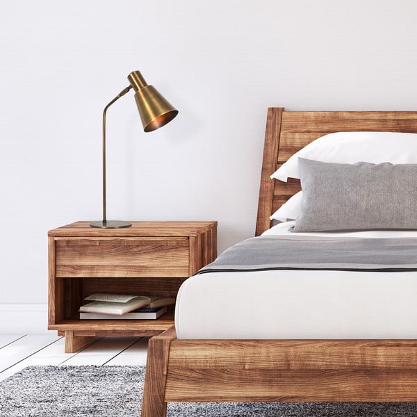 Namizna svetilka v zlati barvi s kovinskim senčilom (višina 50 cm) Kem – Opviq lights-image-2