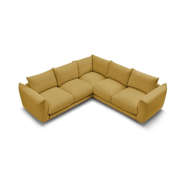 Rumena kotna sedežna garnitura Ernest – Bobochic Paris-image-4