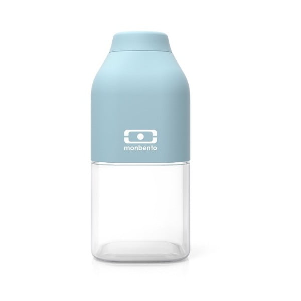 Svetlo modra steklenička za vodo Monbento Positive, 300 ml
