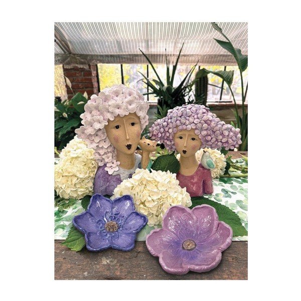 Dekorativni pladenj iz poliresina ø 26 cm Flora – Brandani-image-1