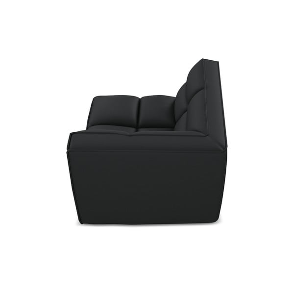 Črn modul za sedežno garnituro iz umetnega usnja Kalai – Makamii-image-3