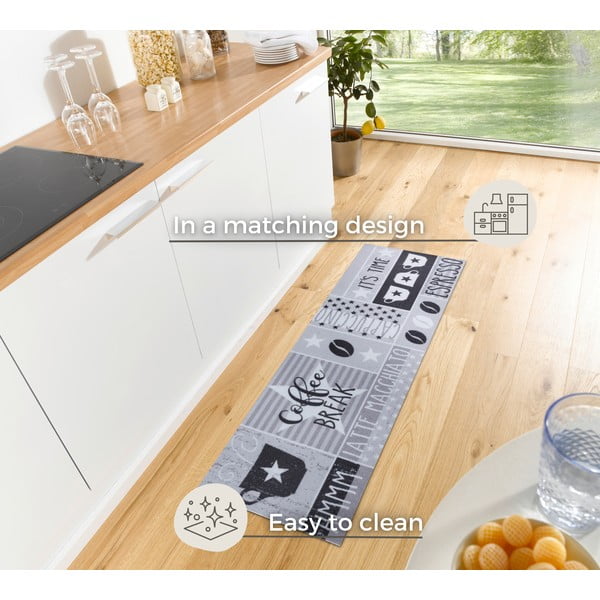 Siva preproga 50x150 cm Its Time for Espresso - Hanse Home-image-3