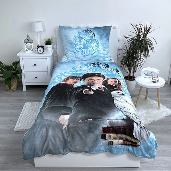 Otroška posteljnina iz mikrovlaken 140x200 cm Harry Potter – Jerry Fabrics-image-1