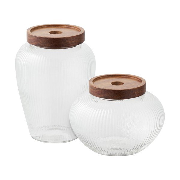 Steklene posode za shranjevanje v kompletu 2 ks Maya – House Nordic