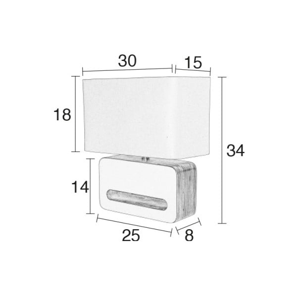 Črna namizna svetilka Zuiver Wood-image-4
