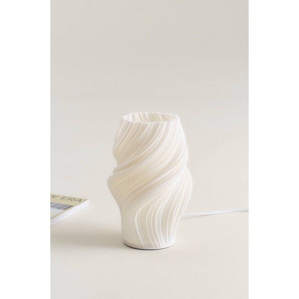 Bela plastična namizna svetilka (višina 27 cm) Calais – Jotex-image-3