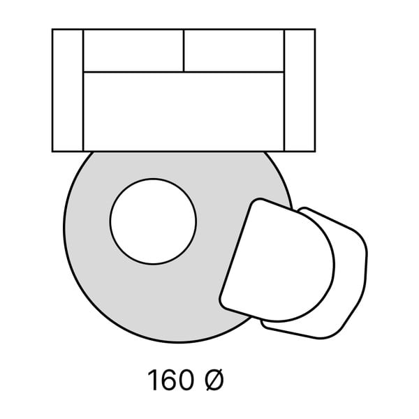 Kaki zelena ročno tkana volnena okrogla preproga ø 160 cm Mesmerise Sage – Flair Rugs-image-4