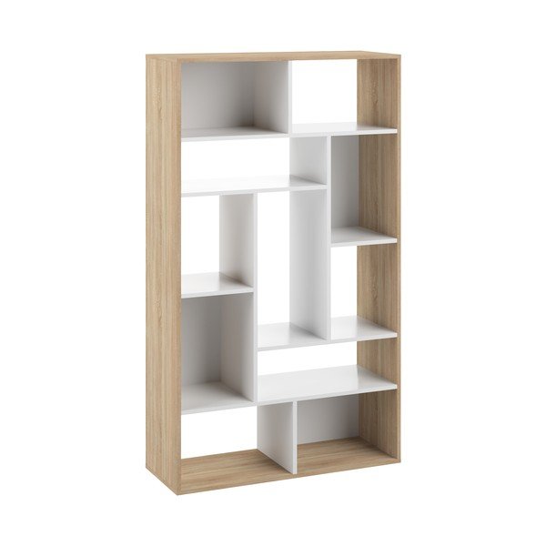 Bela knjižna omara iz hrastovega dekorja 91x163 cm Seoul - TemaHome -image-2