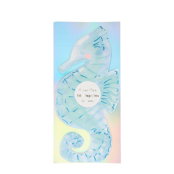 Papirnati prtički v kompletu 16 ks Seahorse – Meri Meri-image-2