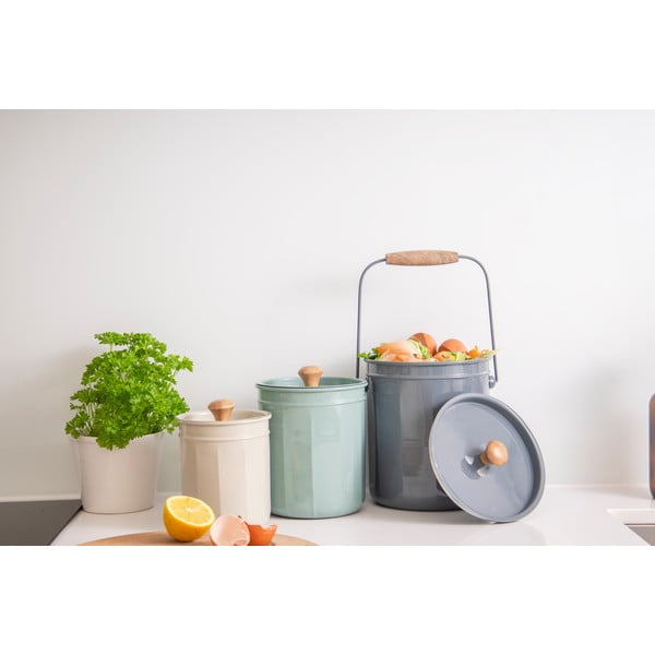 Jeklene posode za kompostne odpadke v kompletu 3 kos - Kitchen Craft-image-2