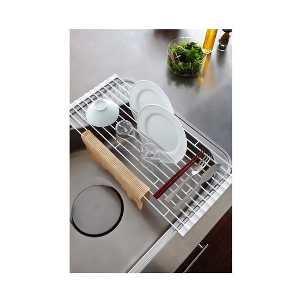 Beli valjčni odcejalnik YAMAZAKI Tower, dolžina 58 cm-image-4