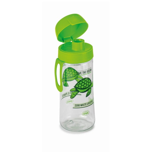 Zelena steklenica za vodo Snips Turtle, 500 ml